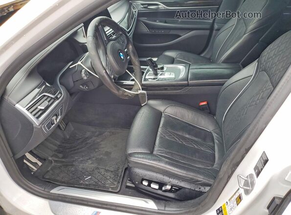 WBA7U2C01NCH00982 2022 BMW 7 SERIES White Widok wnętrza z przodu