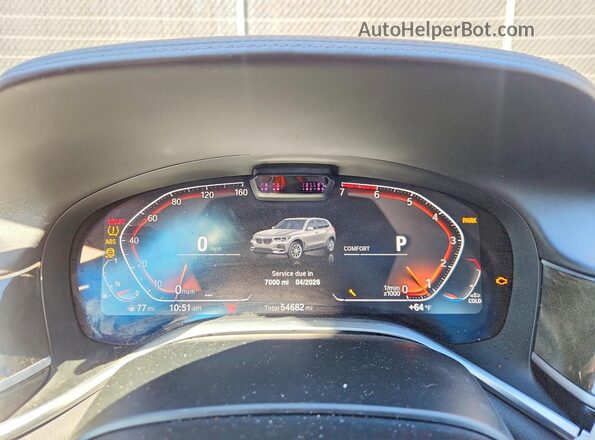 WBA7U2C05NCG82406 2022 BMW 7 SERIES Gray Vista del cuadro de instrumentos