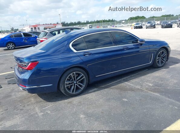 WBA7U2C09MCF58587 2021 BMW 7 SERIES Blue უკანა მარჯვენა
