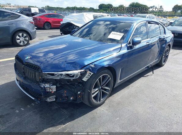 WBA7U2C09MCF58587 2021 BMW 7 SERIES Blue წინა ხედი