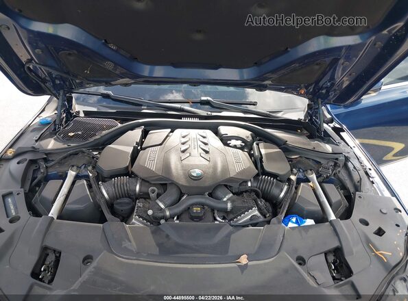 WBA7U2C09MCF58587 2021 BMW 7 SERIES Blue უკანა ხედი