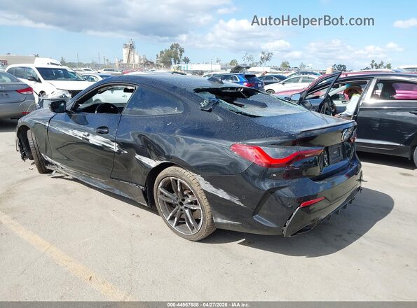 WBA83AP02NCH84788 2022 BMW M4 Black Հետևի ձախ