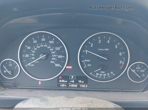 WBA8E1G56GNT34720 2016 BMW 3 SERIES White Widok tylnych siedzeń