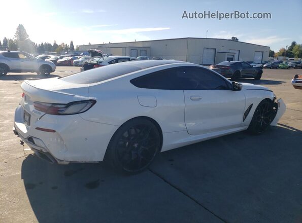 WBABC4C58KBJ35486 2019 BMW M8 White Задня права чверть