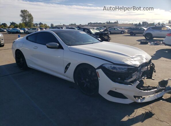 WBABC4C58KBJ35486 2019 BMW M8 White Передня права чверть