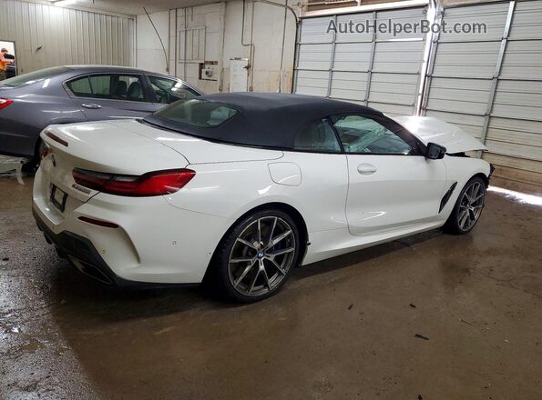 WBAFY4C58KBX38974 2019 BMW M8 White Задня права чверть