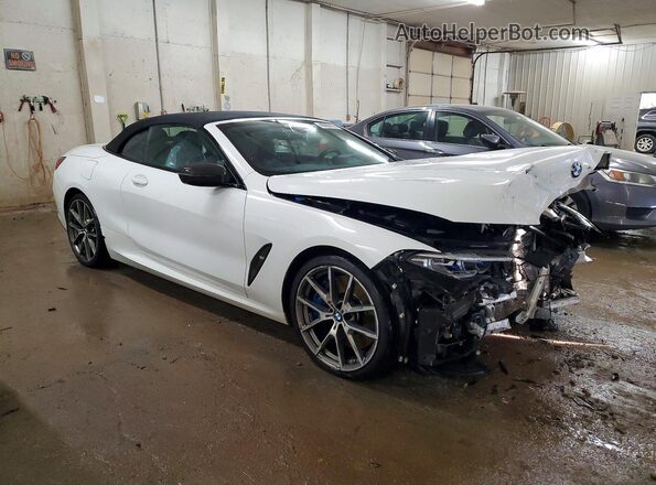 WBAFY4C58KBX38974 2019 BMW M8 White Передня права чверть