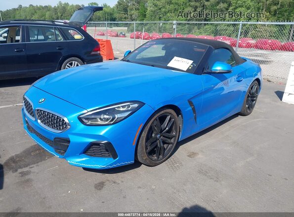 WBAHF3C08LWW57075 2020 BMW Z4 Blue Front left