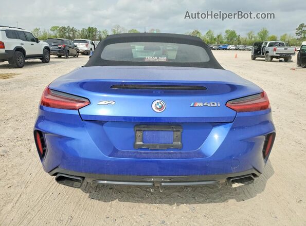 WBAHF9C04PWY20166 2023 BMW Z4 Blue Rear seats view