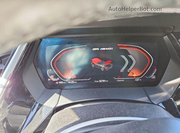 WBAHF9C09LWW64569 2020 BMW Z4 Black Vista del cuadro de instrumentos