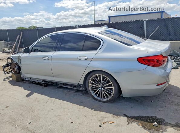 WBAJA5C37HWA35406 2017 BMW 5 SERIES Silver Tył lewy