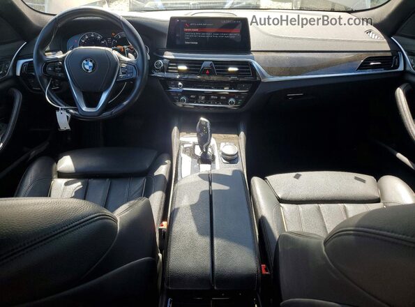 WBAJA5C3XHWA34816 2017 BMW 5 SERIES Brown Widok deski rozdzielczej