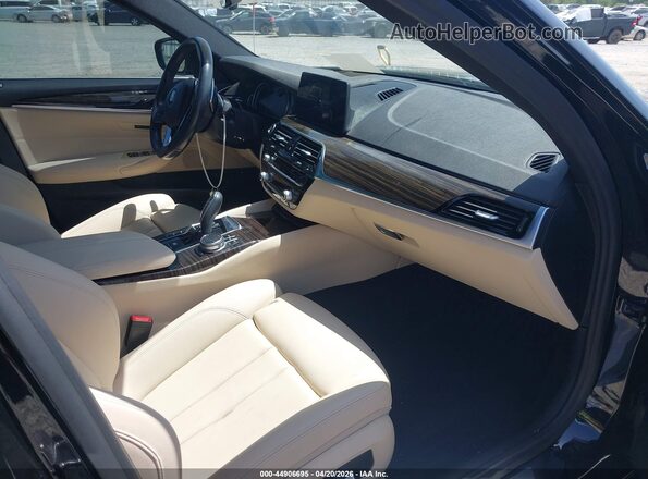 WBAJA9C51JB034352 2018 BMW 5 SERIES Black Вид салону спереду