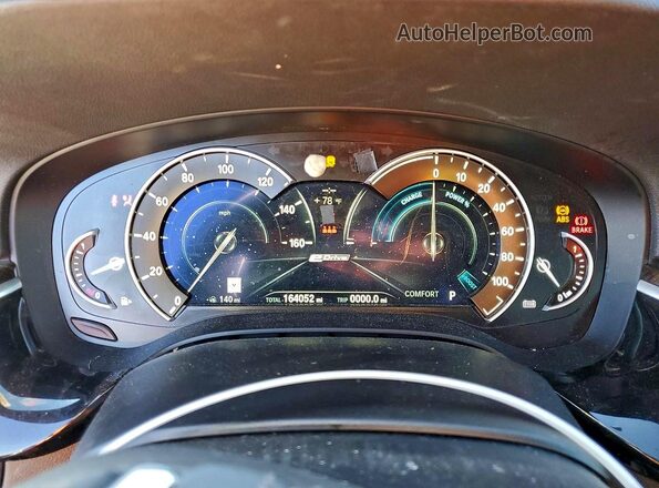 WBAJA9C53KB393607 2019 BMW 5 SERIES Black Вид щитка приладів