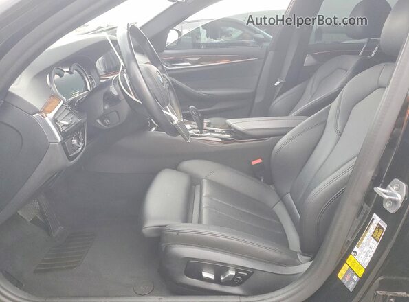 WBAJA9C58KB392422 2019 BMW 5 SERIES Black Front interior view