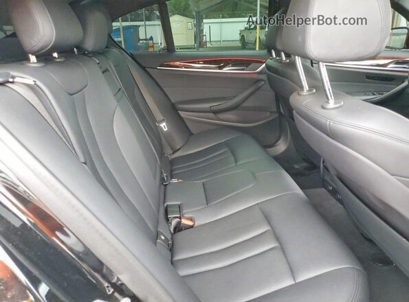 WBAJA9C58KB392422 2019 BMW 5 SERIES Black Rear seats view