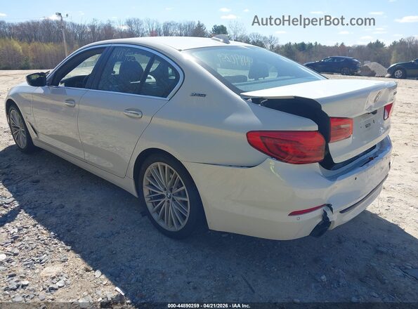 WBAJB1C58JB374743 2018 BMW 5 SERIES White Задня ліва чверть
