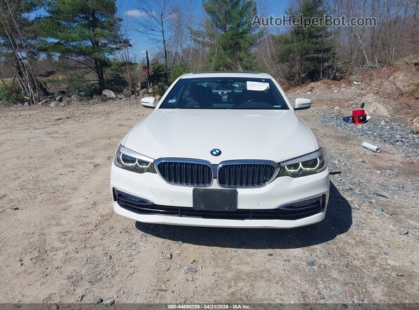WBAJB1C58JB374743 2018 BMW 5 SERIES White Вид щитка приладів