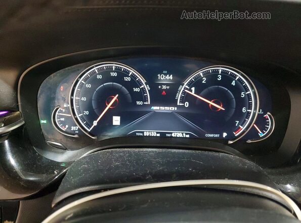 WBAJB9C50JB036722 2018 BMW M5 Черный Вид щитка приборов