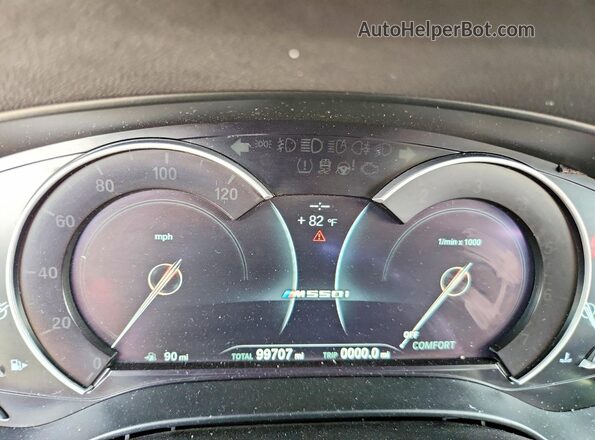 WBAJB9C56JB036627 2018 BMW M5 Black Vista del cuadro de instrumentos