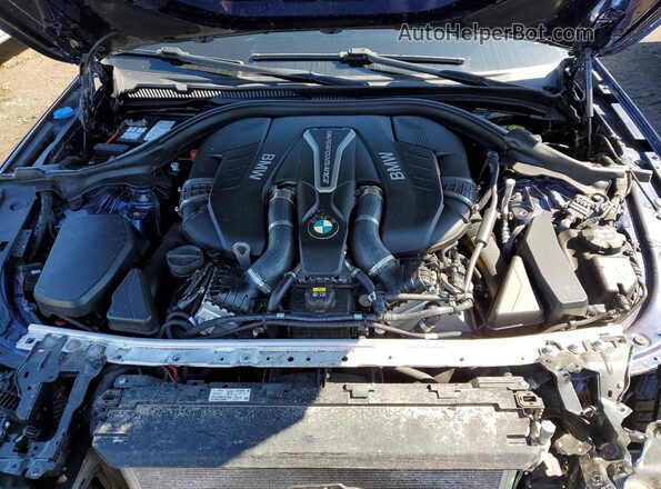 WBAJB9C59JB036458 2018 BMW M5 Blue უკანა სალონის ხედი
