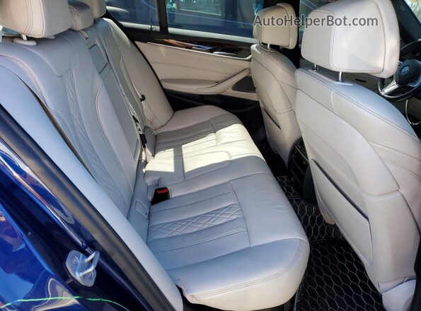 WBAJB9C59JB036458 2018 BMW M5 Blue უკანა სავარძლების ხედი