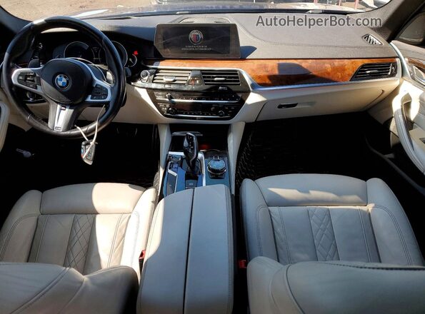 WBAJB9C59JB036458 2018 BMW M5 Blue წინა პანელის ხედი