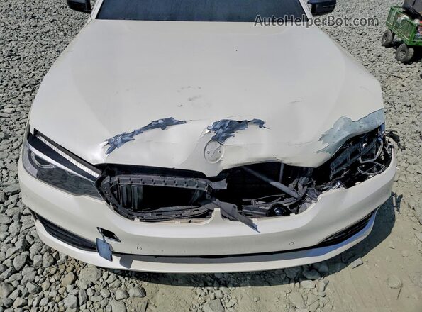 WBAJS1C03LCE49515 2020 BMW 5 SERIES White Widok wnętrza z tyłu
