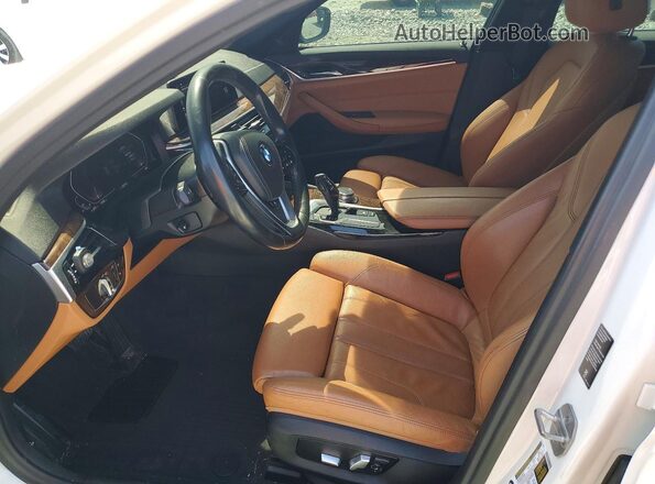 WBAJS1C03LCE49515 2020 BMW 5 SERIES White Widok wnętrza z przodu