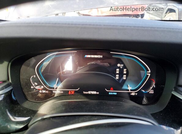 WBAJS7C03LCE02679 2020 BMW M5 Black Սարքավորումների վահանակի տեսք