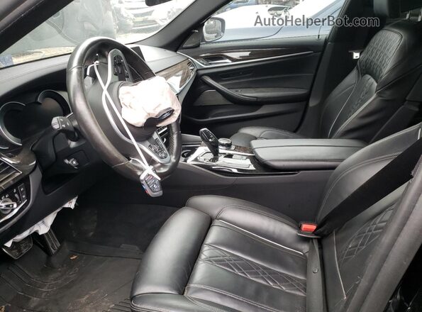 WBAJS7C08LBN56730 2020 BMW M5 Black წინა სალონის ხედი