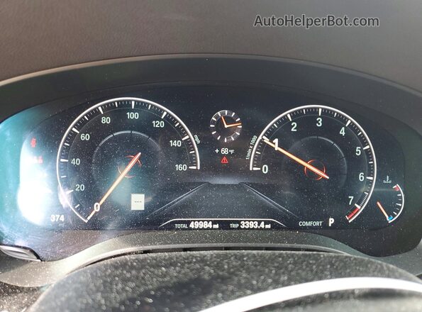 WBAJV6C59KBK08396 2019 BMW 6 SERIES Black Սարքավորումների վահանակի տեսք