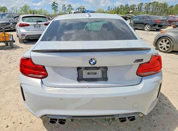 WBS2U7C59KVB09331 2019 BMW M2 Silver Вид ззаду
