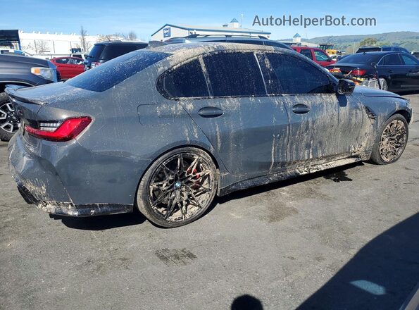 WBS33AY04MFL40374 2021 BMW M3 Charcoal Հետևի աջ