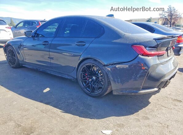 WBS33AY04MFL40374 2021 BMW M3 Charcoal Հետևի ձախ