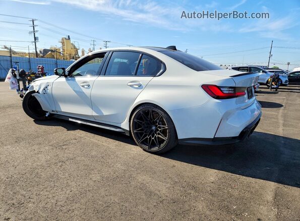 WBS33AY05NFL65091 2022 BMW M3 White Задня ліва чверть
