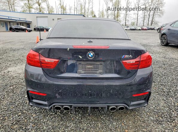 WBS3U9C59GP970498 2016 BMW M4 Black Вид ззаду