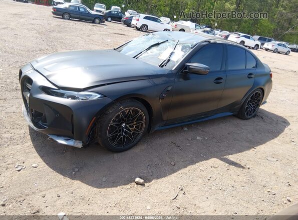 WBS43AY00RFS41238 2024 BMW M3 Black Передня ліва чверть