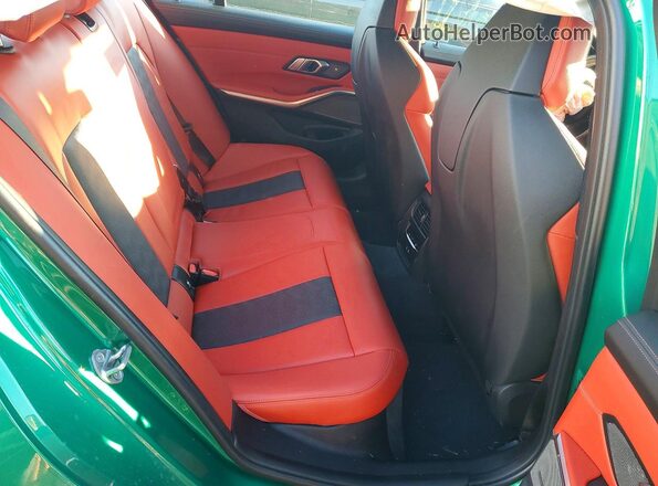 WBS53AY09PFN38736 2023 BMW M3 Green Vista de los asientos traseros