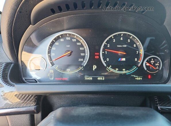 WBS6G9C54GD931999 2016 BMW M6 White Vista del cuadro de instrumentos