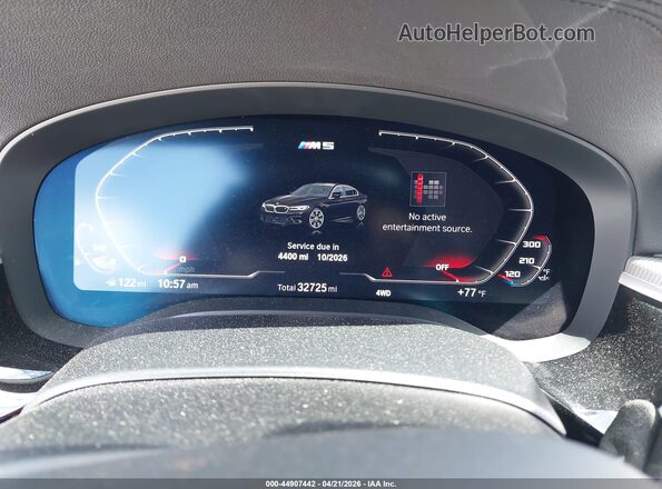 WBS83CH04MCF17382 2021 BMW M5 Black 