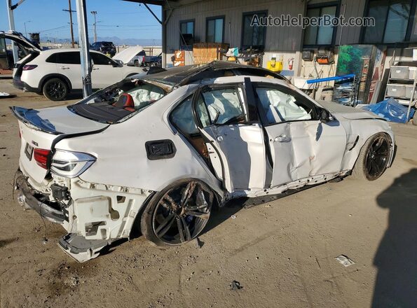 WBS8M9C58GP966917 2016 BMW M3 Белый Задняя правая четверть
