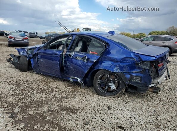 WBSJF0C50KB446921 2019 BMW M5 Blue Rear left