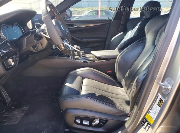 WBSJF0C55KB448213 2019 BMW M5 Gray წინა სალონის ხედი