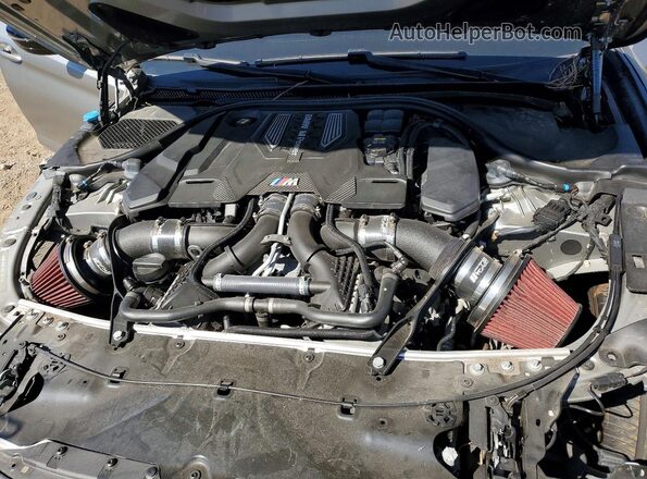WBSJF0C55KB448213 2019 BMW M5 Gray უკანა სალონის ხედი