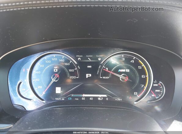 WBSJF0C57KB284544 2019 BMW M5 White Вид задніх сидінь