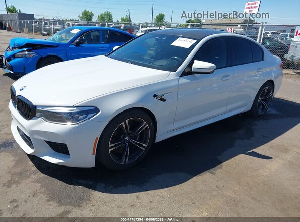WBSJF0C57KB284544 2019 BMW M5 White Передня ліва чверть