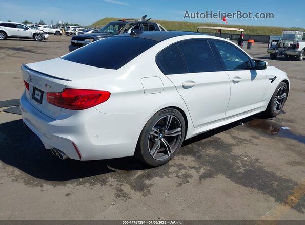WBSJF0C57KB284544 2019 BMW M5 White Задня права чверть
