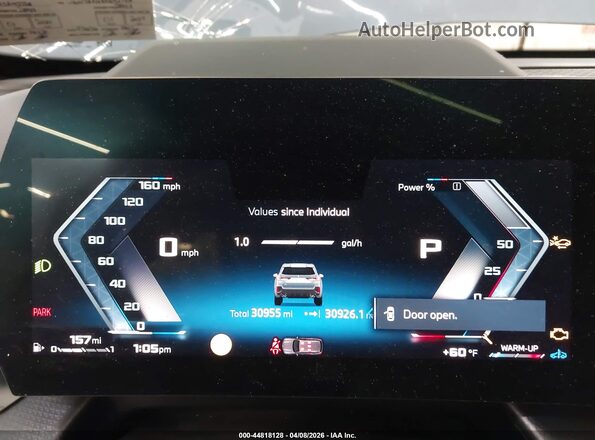 WBX13EF01R5X92758 2024 BMW X1 Gray Widok tylnych siedzeń
