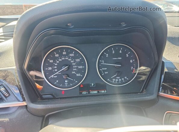 WBXHT3C30J5K20618 2018 BMW X1 White Instrument cluster view